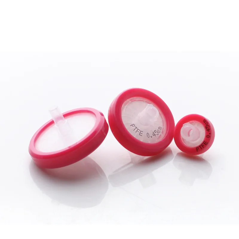 Colour-coded PTFE syringe filters